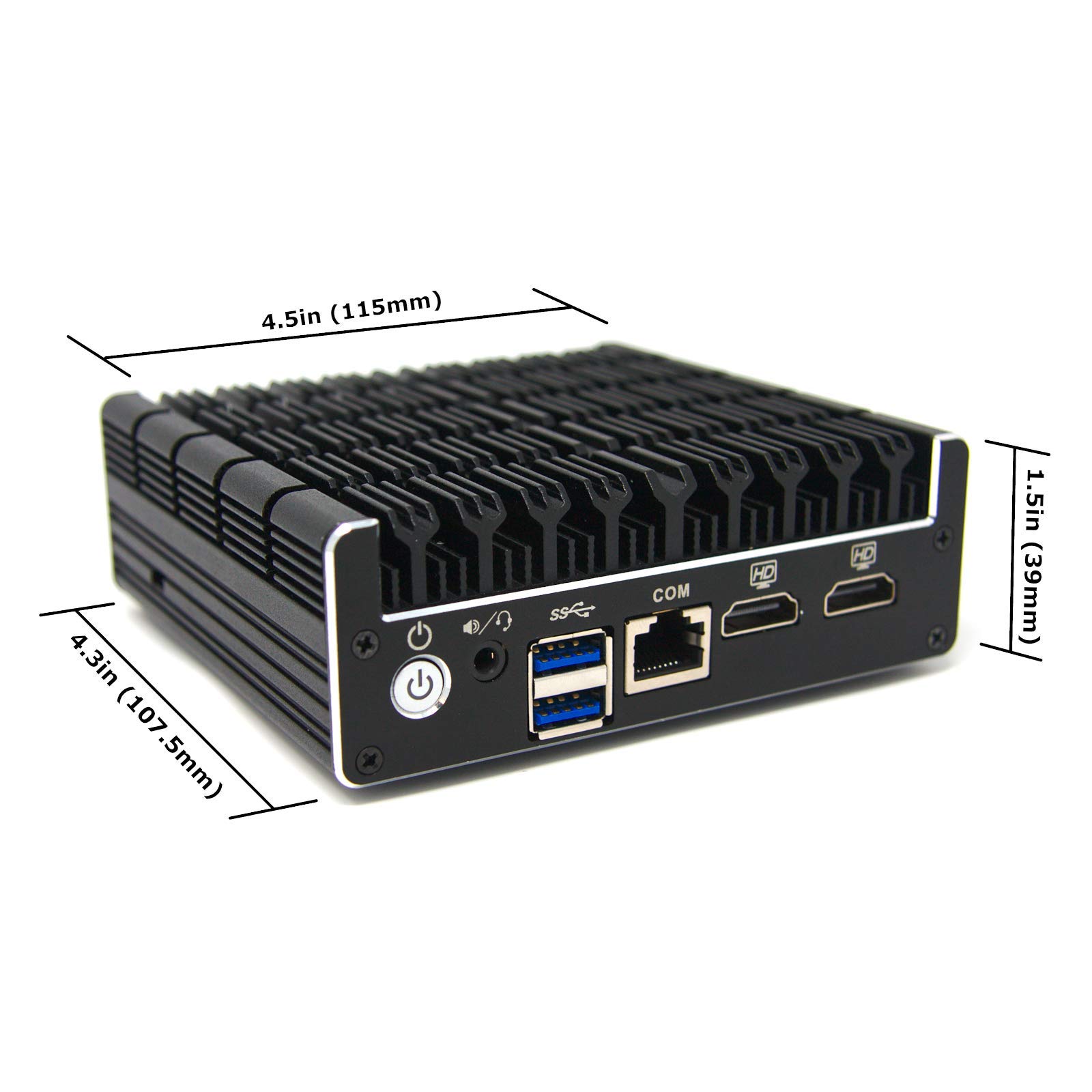 Protectli Vault 4 Port, Firewall Micro Appliance/Mini PC - Intel Quad Core, AES-NI, 8GB RAM, 120GB mSATA SSD