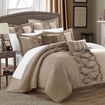 Amazon Com House Of Hampton Stylish Elegant Argill Taupe 8 Piece
