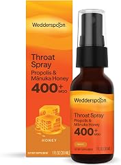 Wedderspoon Propolis & Manuka Honey Throat Spray, Original Honey, 1 Fl Oz