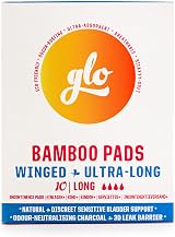 FLO glo Light Incontinence Pads Women Organic Bamboo 10 Ultra Long view 1