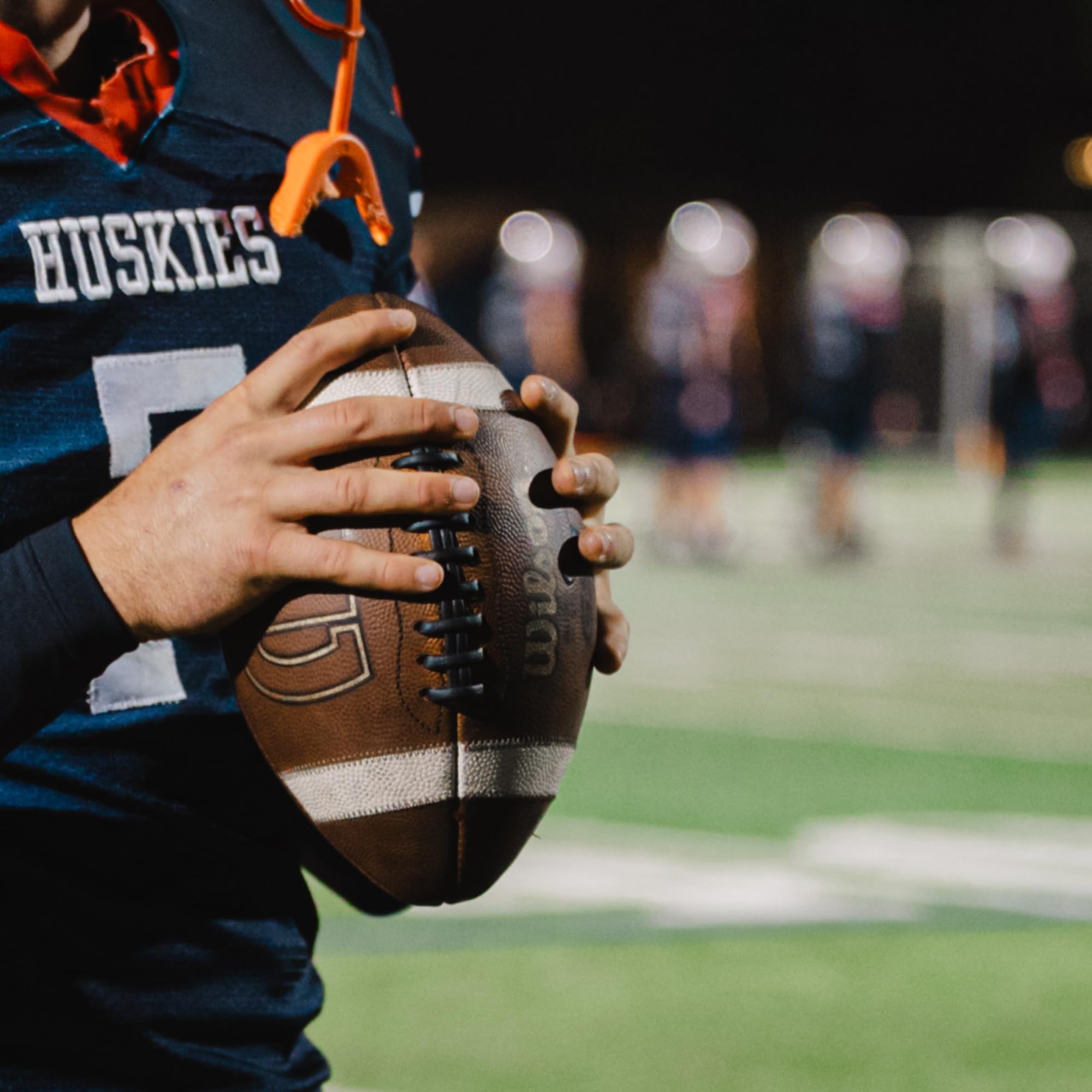 WILSON GST Leather Game Football - Official