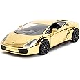 Fast & Furious 1:24 Lamborghini Gallardo Gold Chrome Die-Cast Car, Toys for Kids and Adults