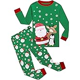 Little Boys Christmas Pajamas Kids Santa Claus Pjs Toddler Holiday Clothes Long Sleeve 2 Pcs Cotton Sleepwear Sets 1-7T