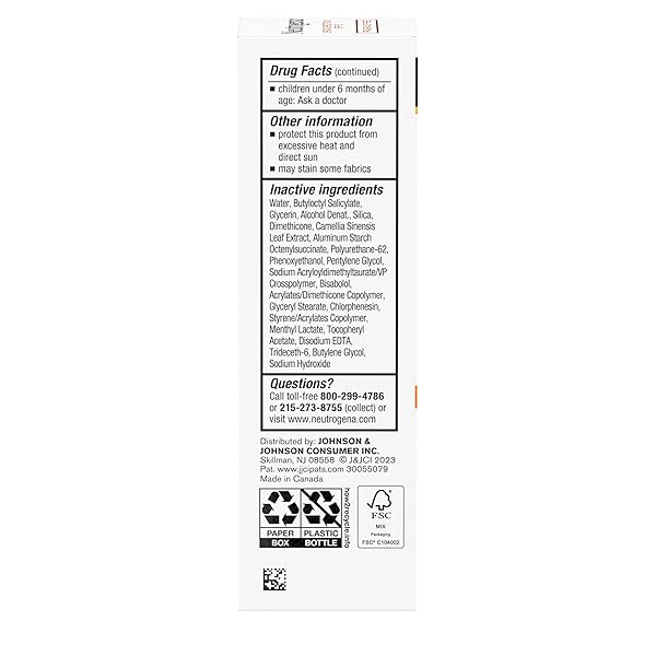 NEUTROGENA CLEAR FACE SERUM SUNSCREEN WITH GREEN TEA, BROAD SPECTRUM SPF 60, NON-COMEDOGENIC FACE SUNSCREEN FOR LIGHTWEIGHT UVA/UVB PROTECTION, OXYBENZONE- & FRAGRANCE-FREE, 1.7 FL. OZ