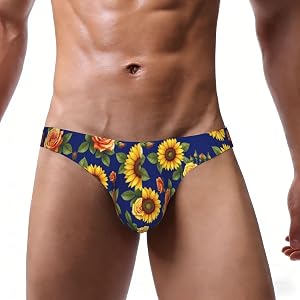 ZAKAFUCH Mens Boys Low Waist Briefs Underwear For Workout | Durable Ergonomic Design Swimwear Briefs Swimsuit, Gifts For Husb