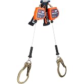 3M DBI-SALA Nano-Lok Edge Twin-Leg Personal Self-Retracting Lifeline | Cable, Steel Rebar Lock Hook, 8 ft. Class 2, ANSI, 3500276