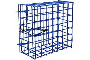 A1FISHER Vinyl-Coated Wire Crab Bait Cages for Heavy Duty Crab Trap Pot, Cage Box 6"x6"x3"