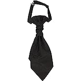 Hello Tie Pre-tied Microfiber Ascot Ruche Paisley Cravats Tie for Men