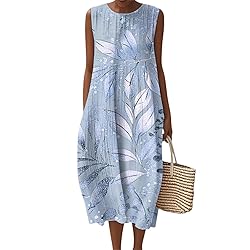 Party Dresses Summer Fall Cotton Linen Midi Dresses