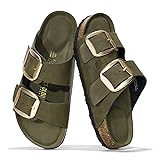 Project Cloud Genuine Leather Flat Sandals for