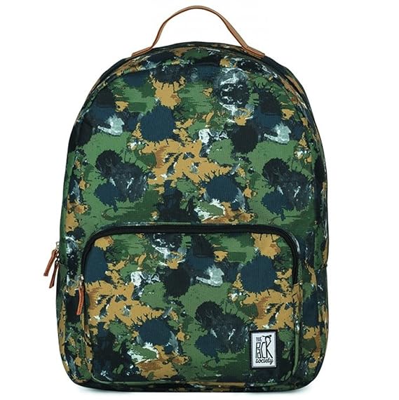 The Pack Society The Classics Rugzak Green Camo Allover