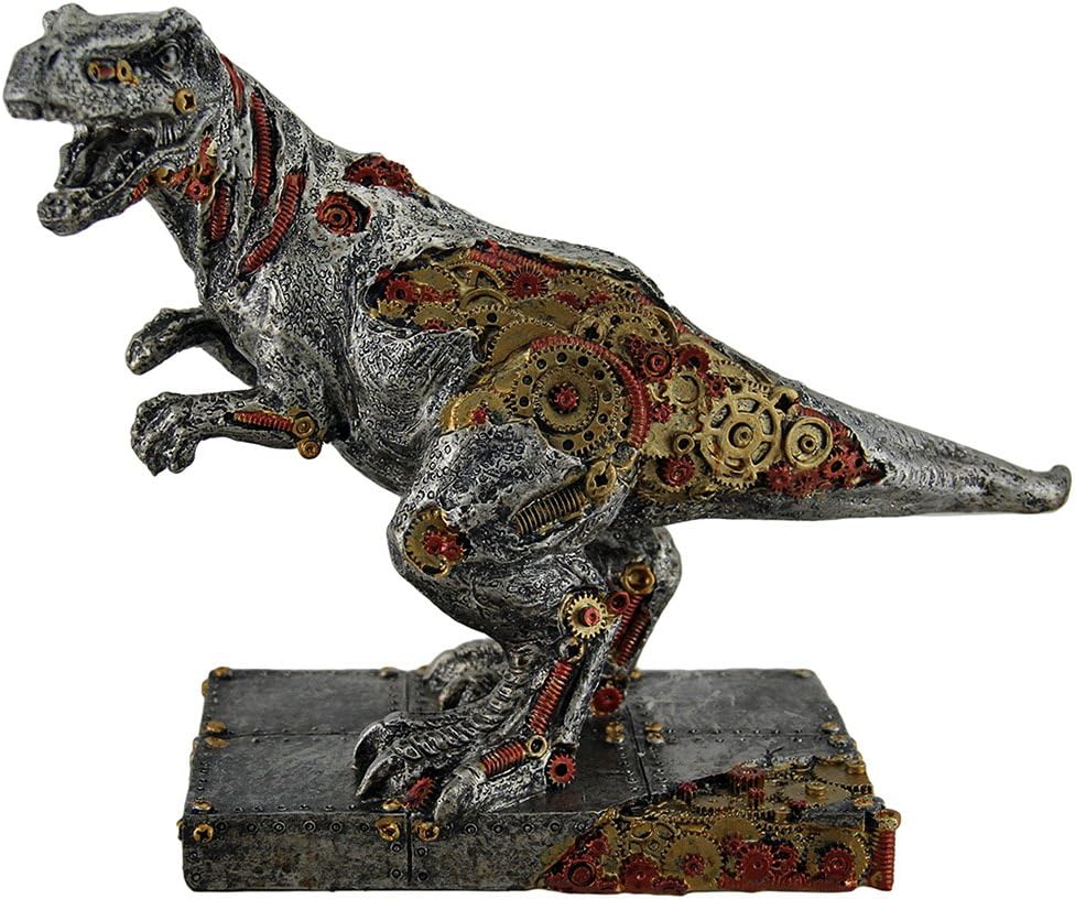 Gifts of Nature Steampunk Mechanical T-Rex Tyrannosaurus Rex Dinosaur Figurine Statue