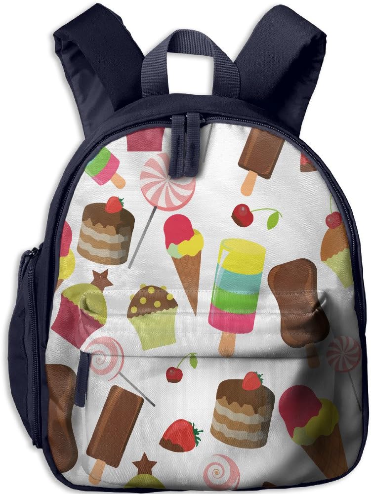 Toddler Pre School Backpack Boy&girl's Halloween Candy Ice Cream Cake Book Bag