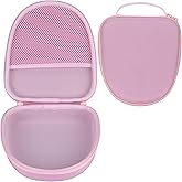 RIYADAone Hard Case Replacement for Anker Soundcore Life Q20 Q30 Q35 Q40 Q45 Q20+ Q20i Hybrid Active Noise Cancelling Headphones (Pink Case)