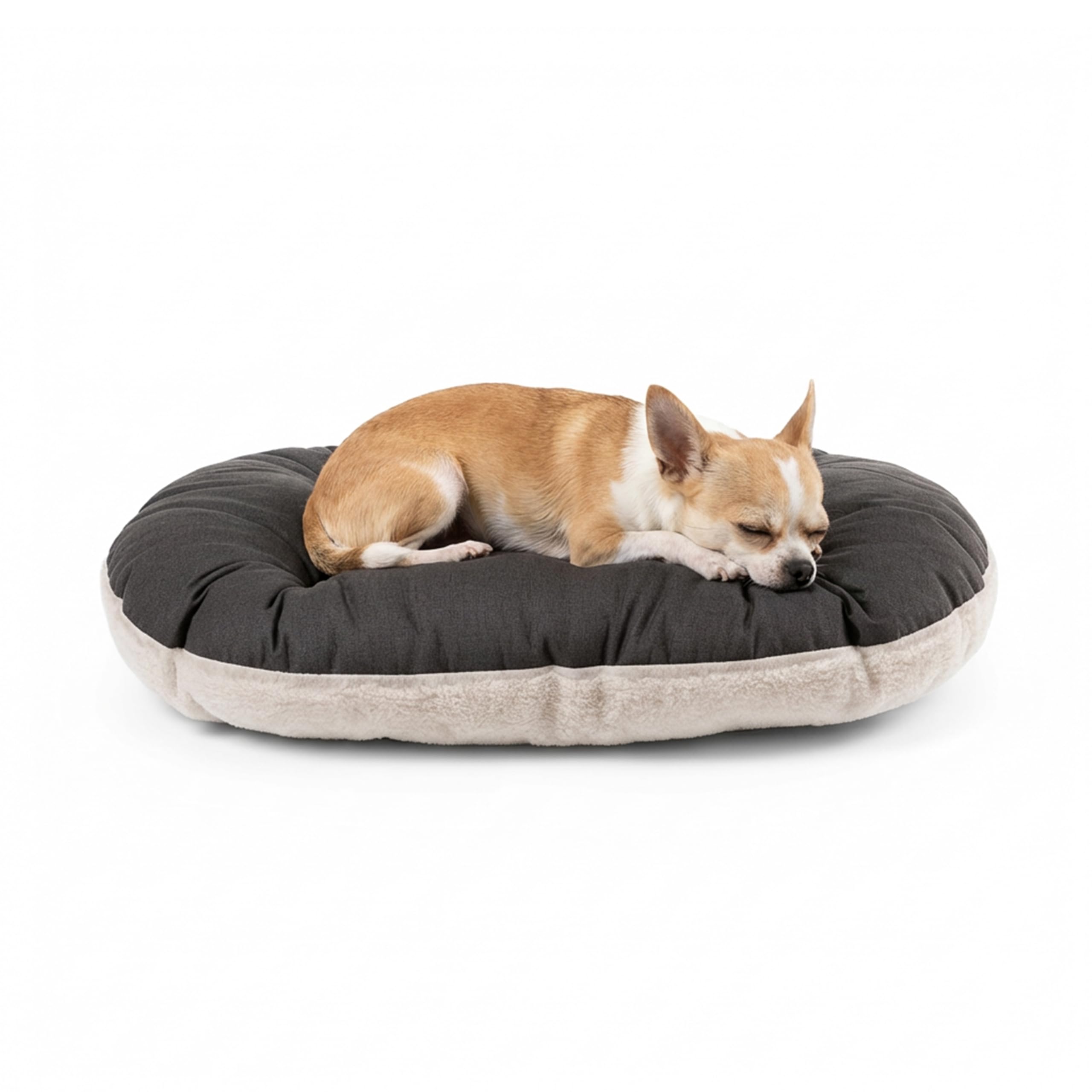 Ferplast very small Cat Bed, Dog Bed Washable Puppy Mat Cushion in Cotton with Soft Padding, 43 x 30 cm. XS Brown and White — image 1