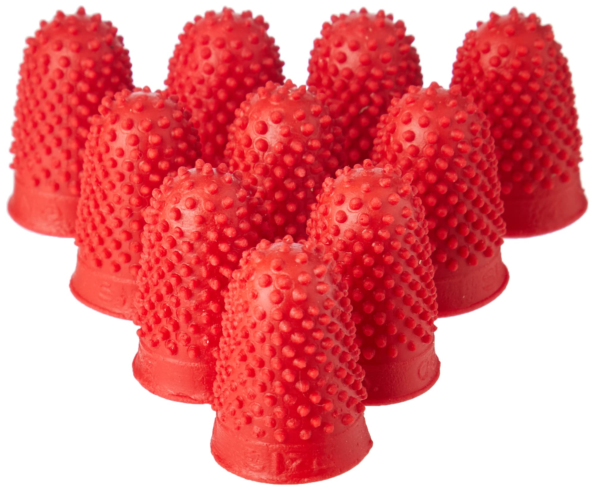 Quality Rubber Thimblette Rubber for Note-counting Page-turning Size 00 Very Small Red Ref 265460 [Pack of 10] - Multicolor