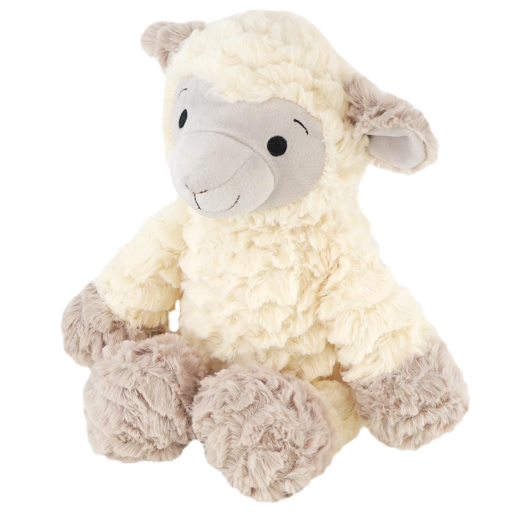 The Magic Toy Shop Plush Sheep Teddy 26cm / 10" - Soft Cuddly Lamb Stuffed Animal, Squeezable Fur, Cute Face - Great for Girls & Boys, Kids Nursery Toys