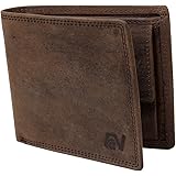 Portafoglio Orizzontale RFID Portafoglio Pelle Bufalo Orizzontale - Protezione RFID NFC, Colore Cognac Portafoglio Orizzontale Cognac