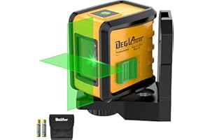 Self Leveling Laser Level,DEGLASERS Green Cross Line Laser Level,Lazer Leveler Tool for Picture Hanging Construction Floor Tile Wall Home Renovation, Indoor Project, Battery Included