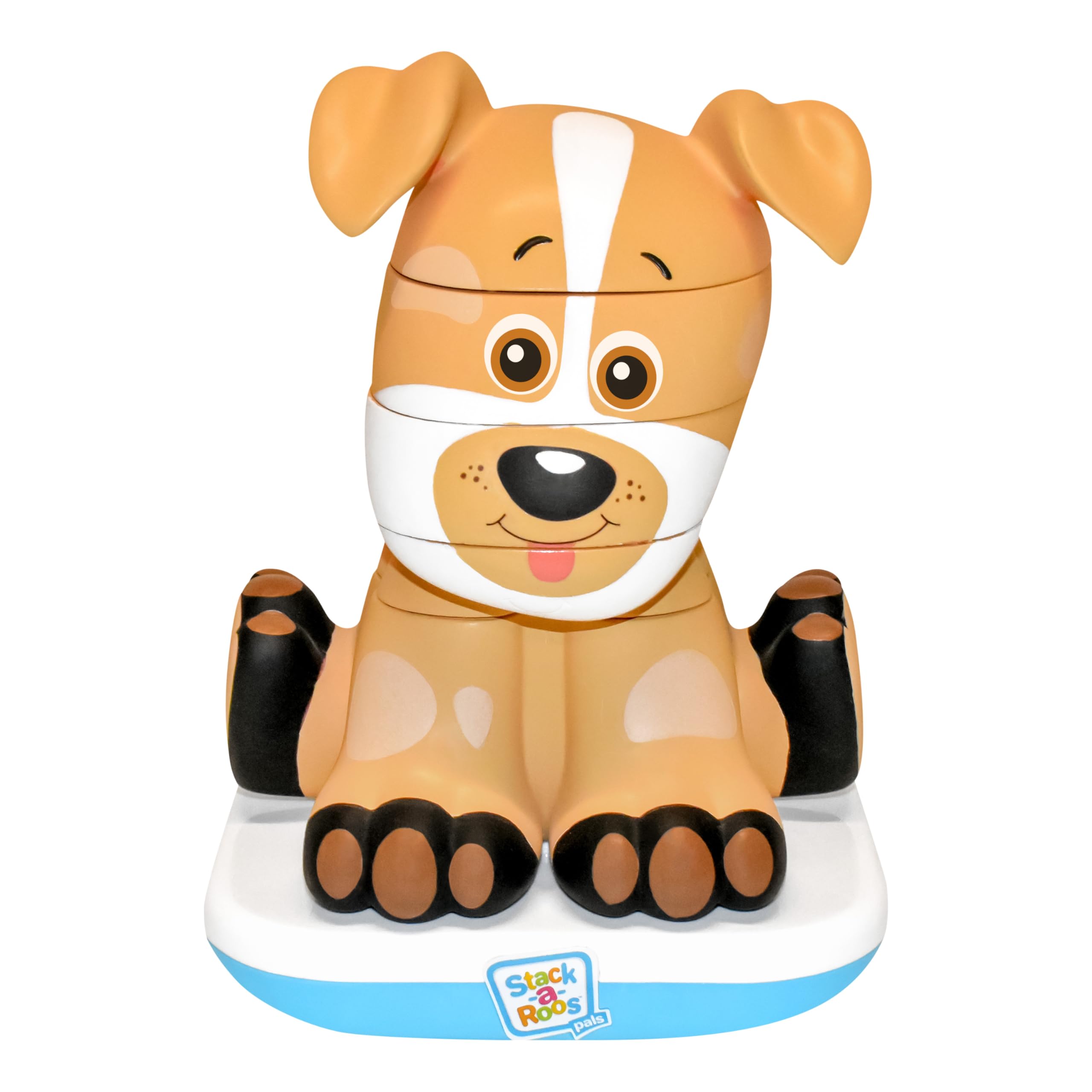 Photo 1 of Stack-a-Roos Labrador Puppy by Salus Brands - Animal Stacking Toy, Educational Early Learning Toy for Infants Babies Toddlers, Age 12+ Months - Great Baby Gifts, STEM Toy