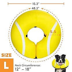 BENCMATE Protective Inflatable Collar for Dogs and