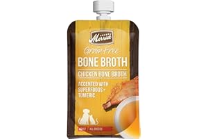 Merrick Grain Free Dog & Cat Food Complement, Chicken Bone Broth - 7 oz (198 g) Pouch (14 Pack)