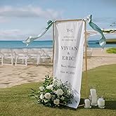 Luuuuucky Adjustable Sign Holder, Heavy‑Duty Easel Stand, Wedding Sign Banner Stand for Wedding, Birthday, Baby Shower Events (Gold, M)