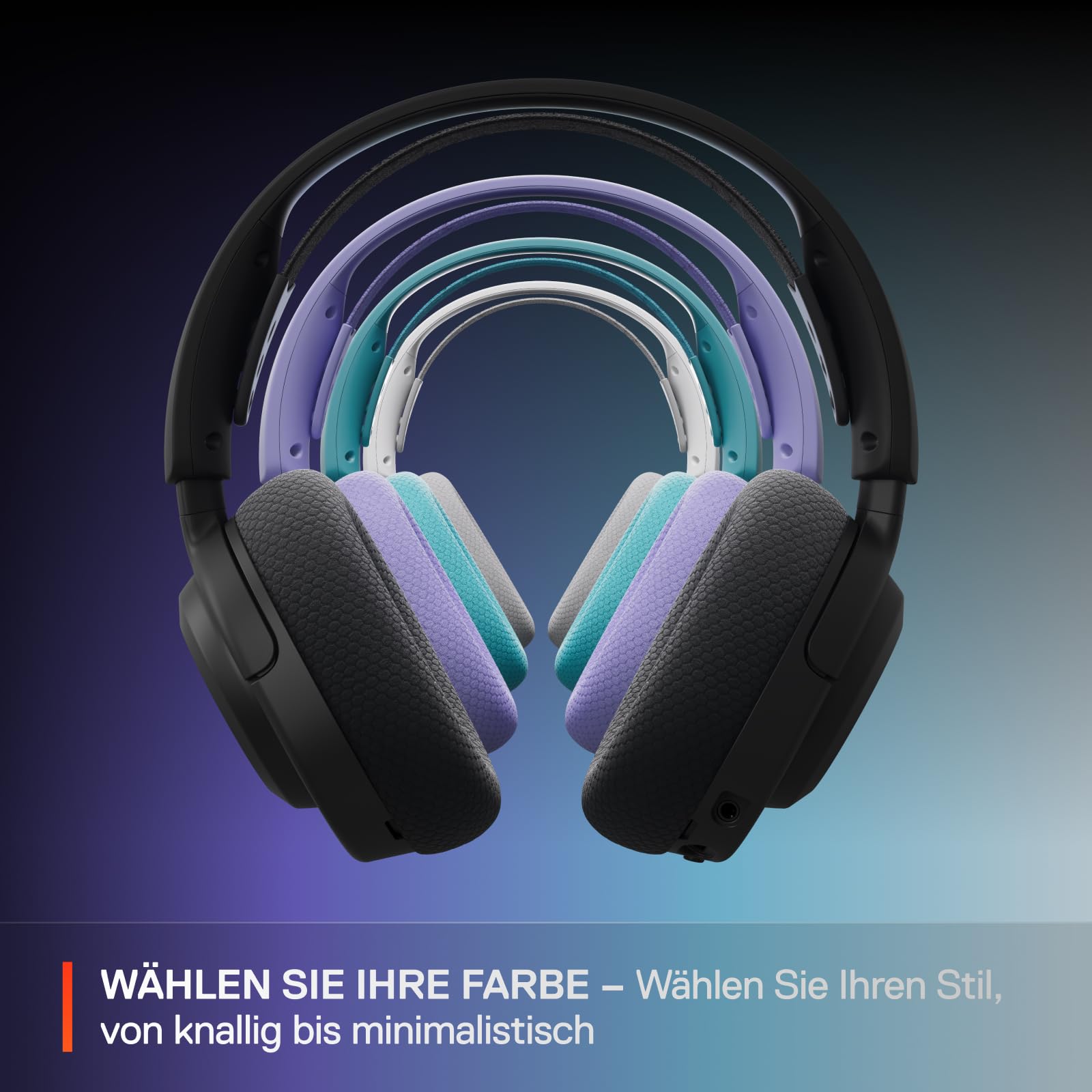 SteelSeries Arctis Nova 3P Wireless - PS5 Headset & PC Gaming Headset – App-Steuerung – 40 Std. Akku – Neodym-Magnet-Treiber – 2,4 GHz/Bluetooth – Abnehmbares Mikrofon – Für PS5, PC, Switch - Schwarz 9