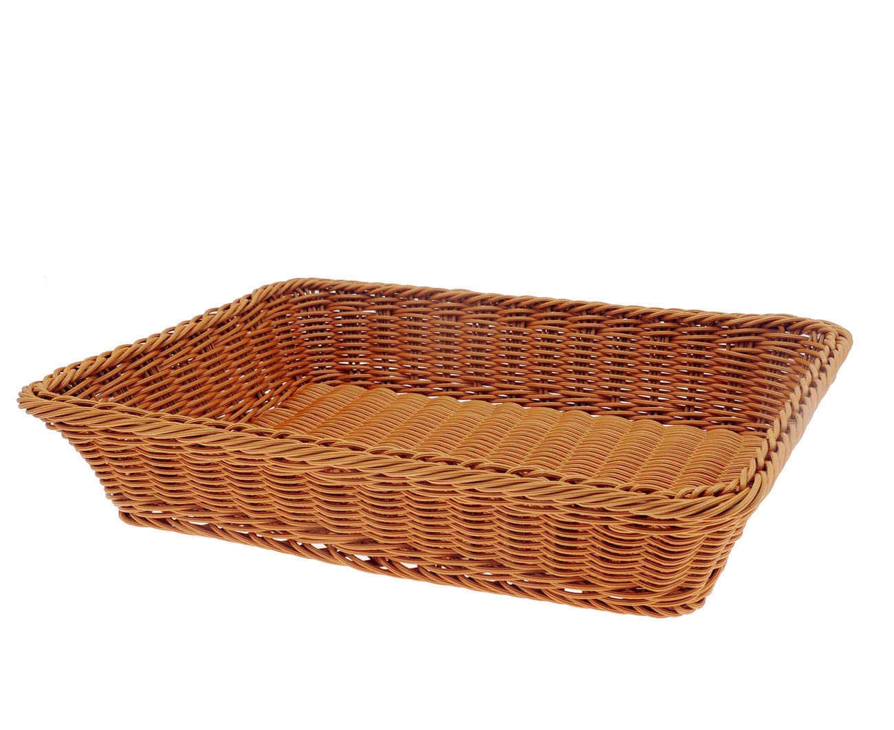 Buy 16" PolyWicker Bread Basket, Long Woven Tabletop Food Fruit