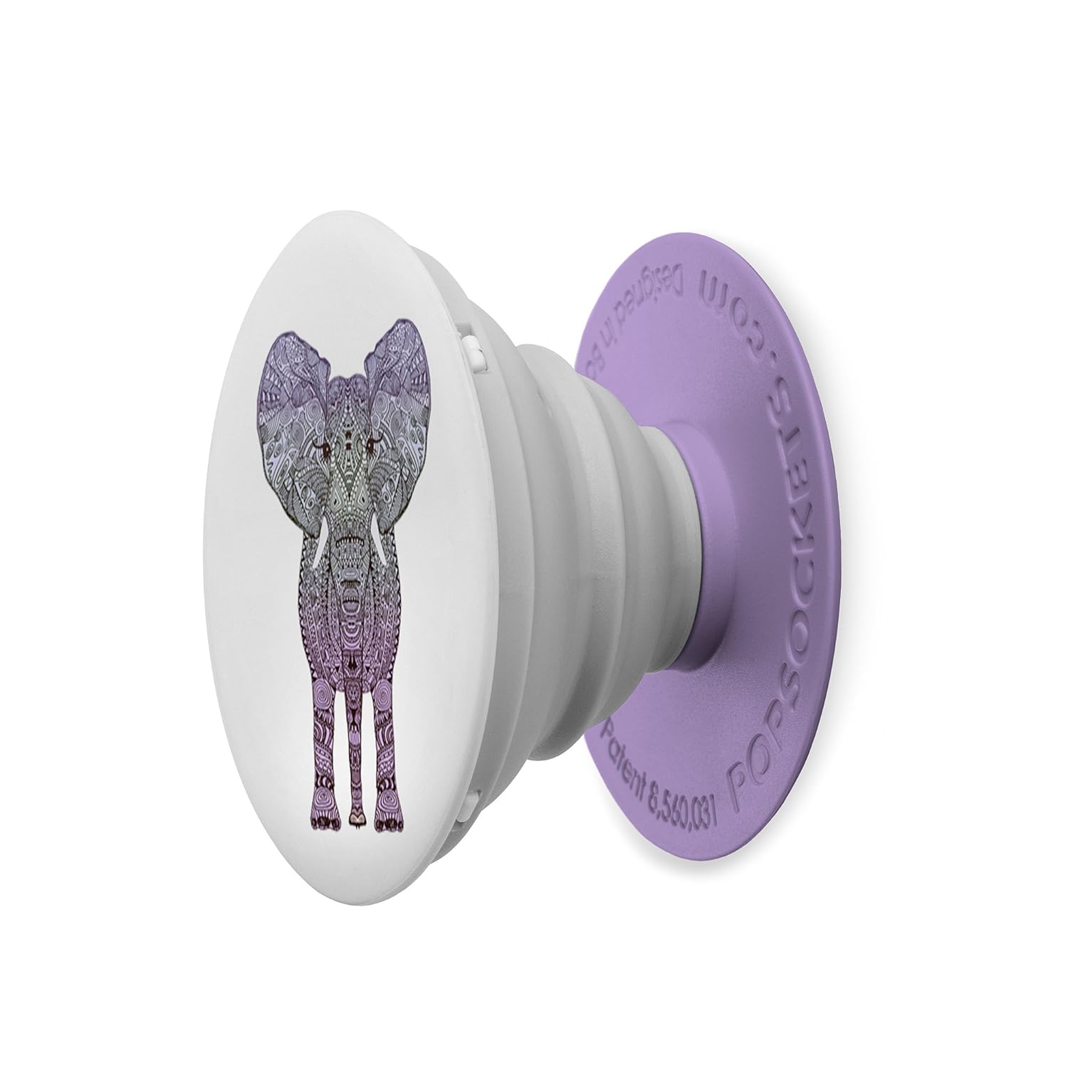 PopSockets PS Soporte telescópico para Smartphones y tabletas Estilo Elefante purpura