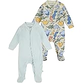 HUGGIES unisex-baby 2-pack Footed Coverall
