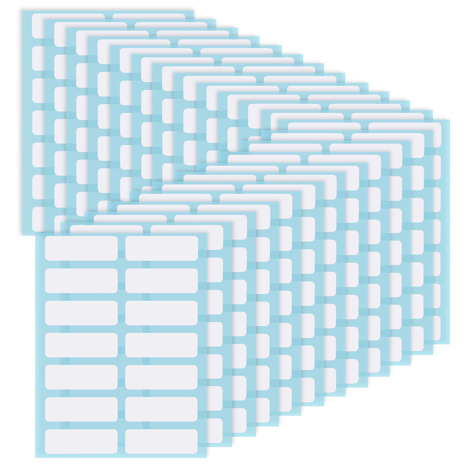 File Folder Labels Name Label Adhesive Filing Envelopes Tags Bottle Cup White Rectangle Label Price Stickers, 13 x 38 mm, Pack of 336