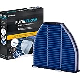 PUREFLOW PC5844HX HEPA Cabin Air Filter | Fits 2010-2016 Mercedes-Benz E350 3.5L; 2008-2012 C300 3.0L; 2010-2015 GLK350 3.5L; 2012-2015 C250 1.8L; 2012-2018 CLS550 4.7L