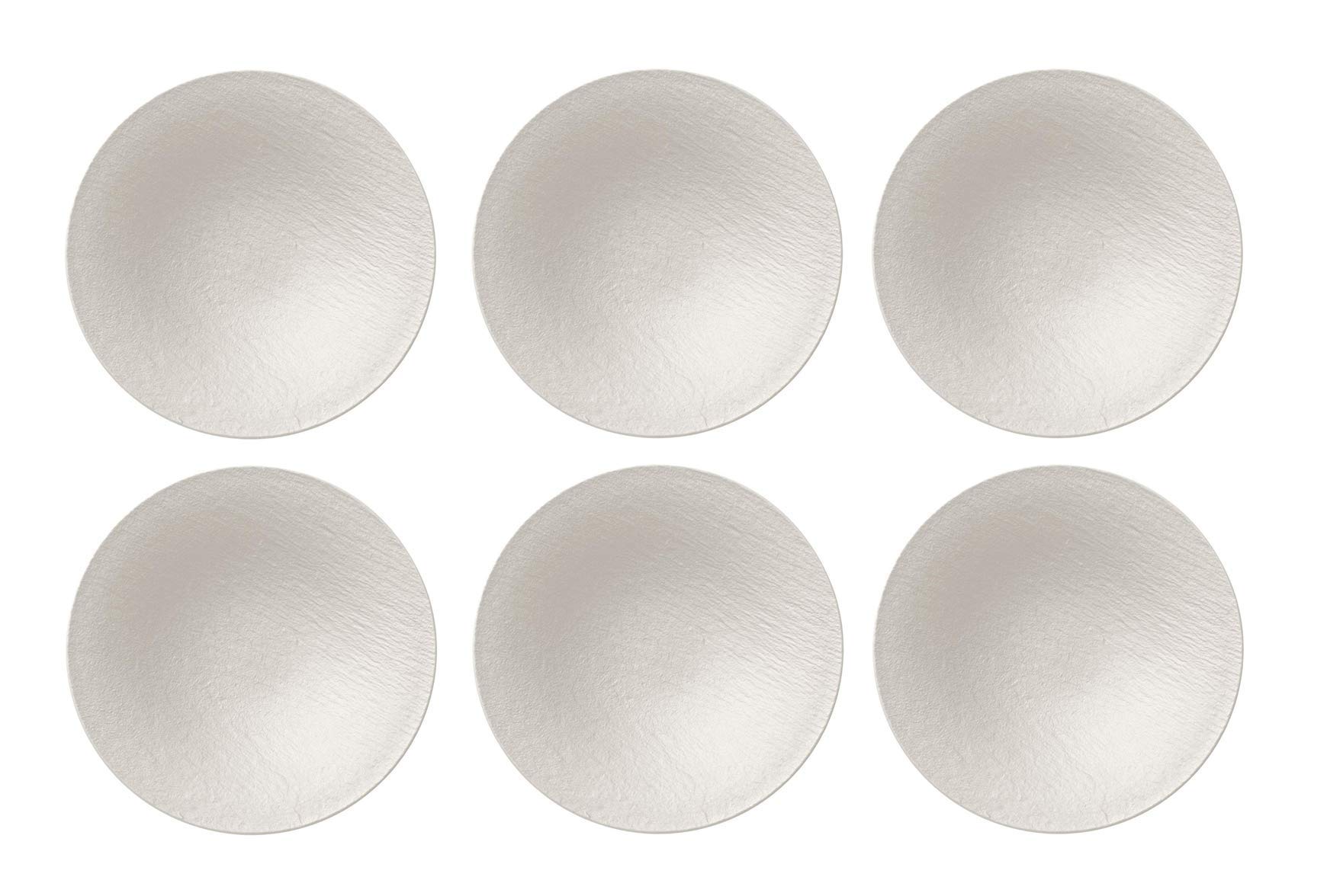 Villeroy & Boch - Manufacture Rock White Bowl, Pack of 6, 28.7 cm, Premium Porcelain, White, 10-4240-2701-6