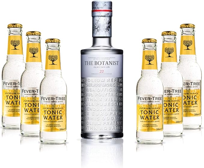 Gin Tonic Set The Botanist Islay Dry Gin 0,7l 700ml (46 Vol) + 6x