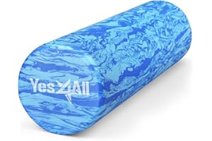 Yes4All EVA Firm Foam Roller for Back - Round Back Roller for Exercise, Yoga & Pilates 12/18/24/36 inch