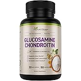 Nature's Base Glucosamine Chondroitin MSM Collagen - Joint Support Supplement for Mobility, Flexibility, & Comfort - with Turmeric, Boswellia - for Men & Women - 90 Capsules