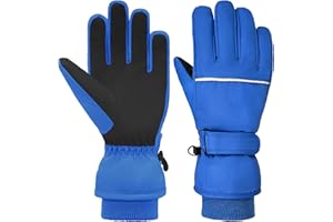 Kids Winter Ski Gloves Thermal Warm Fleece Waterproof Snowboard Snow Cold Weather Gloves for Boys Girls