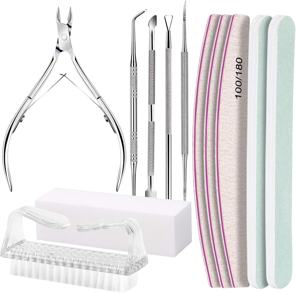 Fandamei 12 Pcs Nail Files & Buffer Set Manicure Pedicure Tools Kit