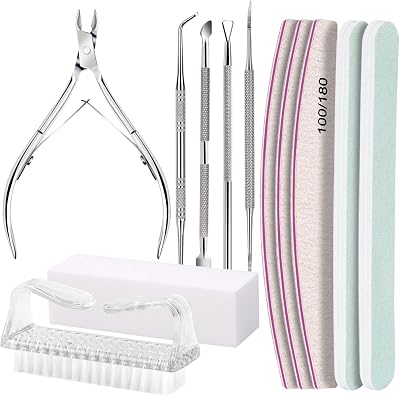 Fandamei 12 Pcs Nail Files & Buffer Set Manicure Pedicure Tools Kit