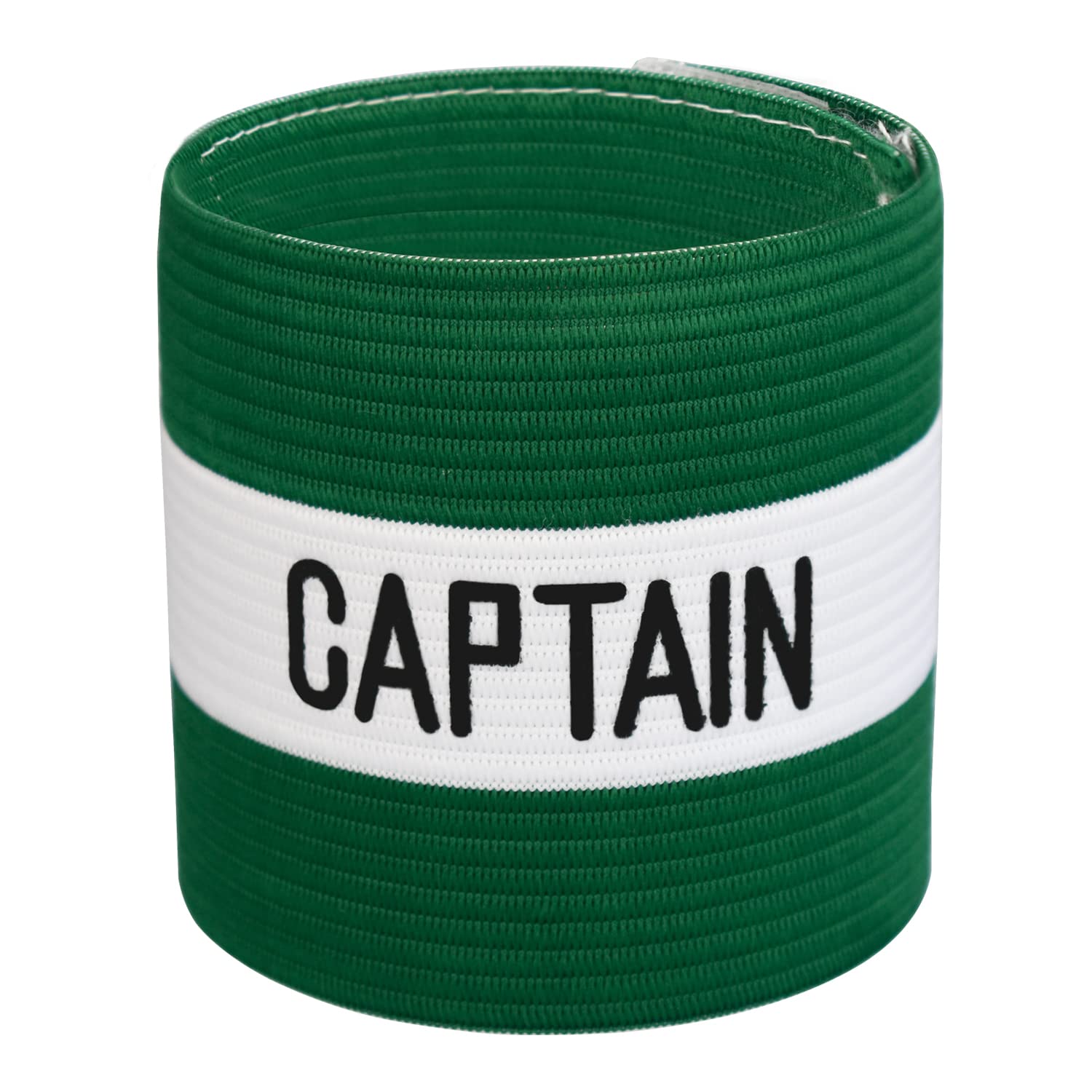 VerteLife Captains Armband，Unisex Captain Armbands Adjustable Football Captain's Armband Adult & Junior Sport Arm Band for Hockey Rugby Multiplayer Ball Games - Green