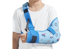 Willcom Kids Arm Shoulder Sling with Waist Strap, Immobilizer Brace Support for Broken Arm, Collarbone, Elbow, Wrist (Comfort Version, Left, XXS,19-23.5 inch)