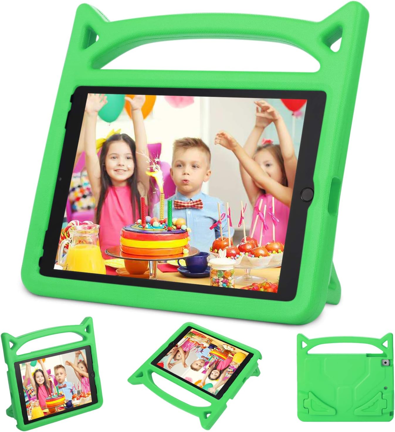 Dinines Kid Proof iPad Air 2 case Light Weight Shock Proof Convertible Handle Stand Kids Friendly for iPad Air 2, iPad (5th Gen) / iPad (6th Gen)