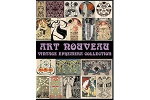 Art Nouveau, Vintage Ephemera Collection, 30 Sheets, 223 Individual Pieces: Perfect for scrap-booking, card making, junk journals, decoupage, collage, mixed media and other paper crafts