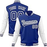 KXK Custom Fashion Varsity Jacket Cotton Blend Letterman Baseball Jacket Unisex Coats Personalized Stitched Name Number
