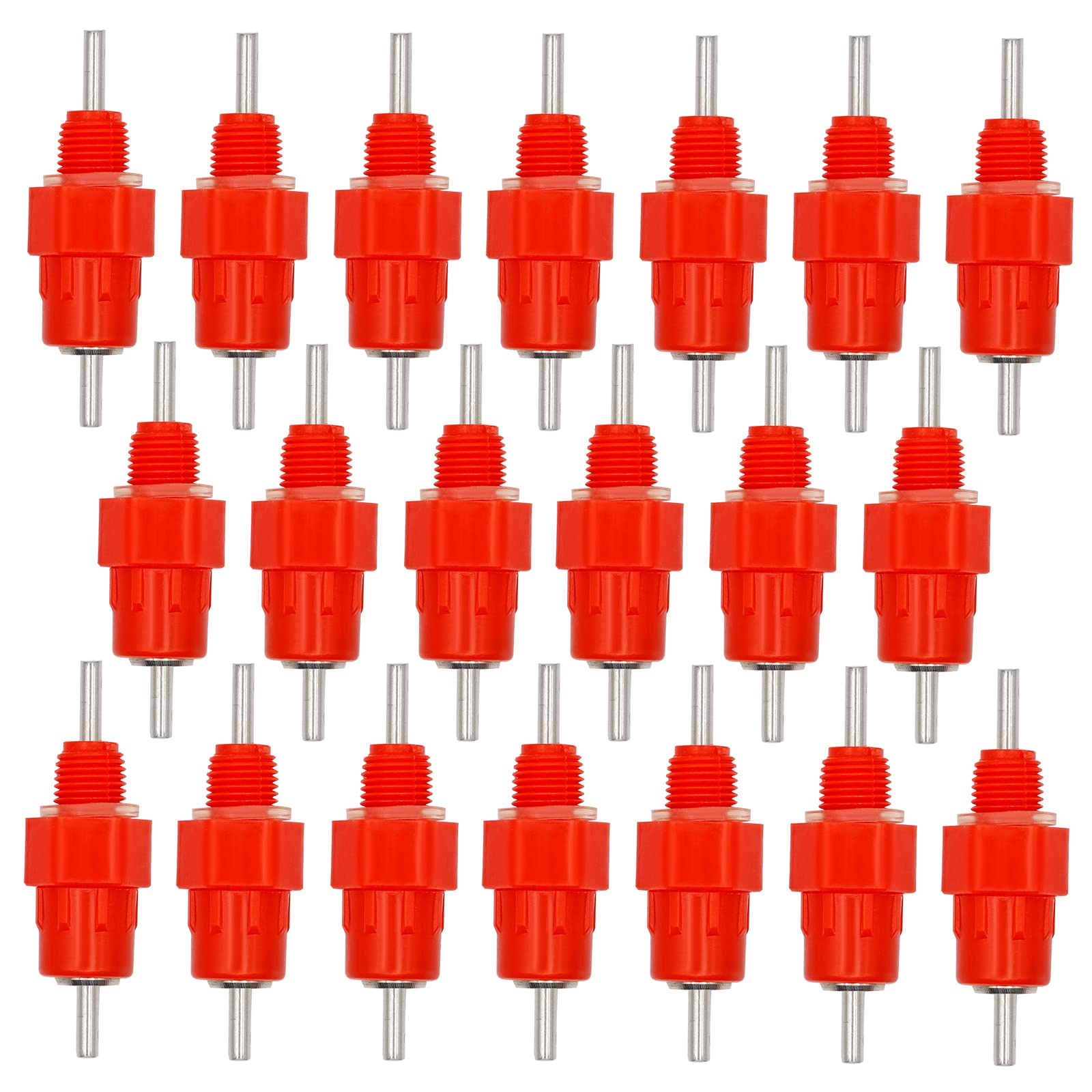 20PCS Automatic Chicken Water Nipple Drinker Feeders Poultry Hen Duck Screw Style Water Drink Feeder for Chicken Ducks Quail and Other Poultry