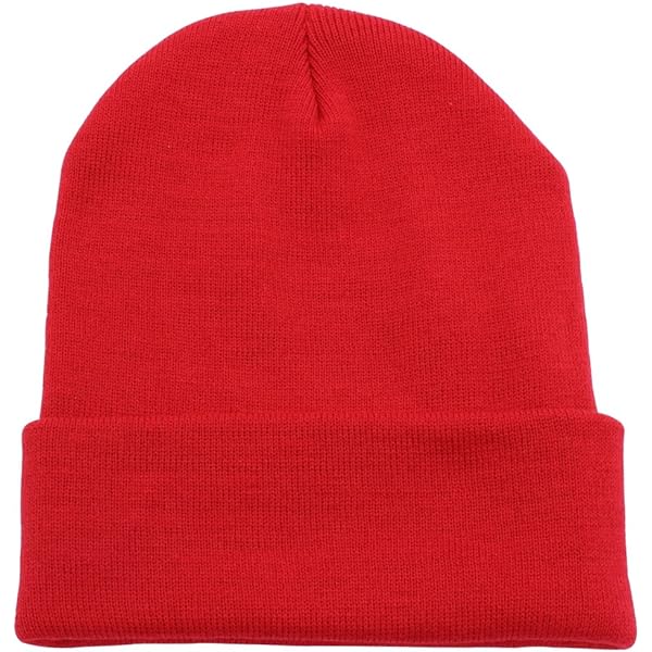 Warm Winter Hat Knit Plain Skull Beanie Toboggan Knit Hat for Men