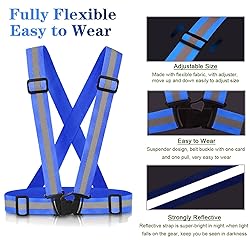 Reflective Vest Running Gear, 2Pack High Visible