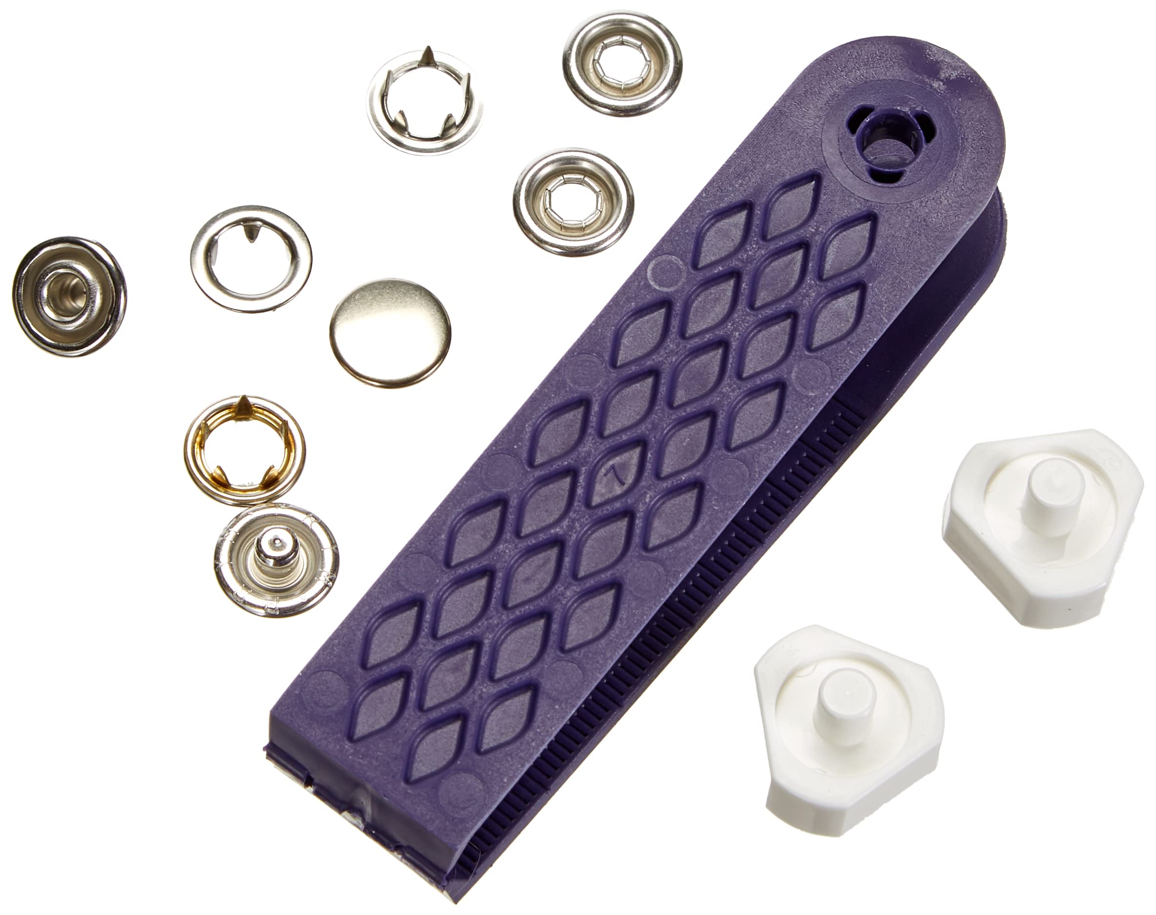 Prym PRYM_390120-1 Non-sew Press Fasteners Jersey Brass Smooth Cap Silver col 10 mm