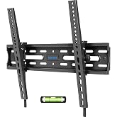 USX STAR Tilting TV Wall Mount Bracket for 32 42 43 50 55 60 Inch TVs | Fit 26-60" TV, Hold 99lbs, Tilt -9&deg;, Low Profile TV Mount with Quick Release Lock, VESA 400x400mm, Fits 16" Stud, Ultra Slim